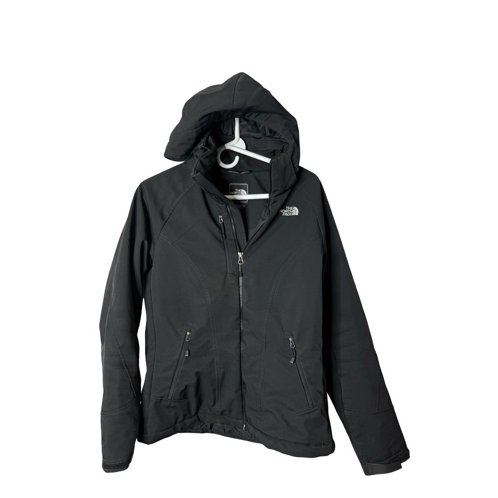 THE‎ NORTH FACE WOMEN PRIMALOFT JACKET SIZE Medium black With Removable Hood